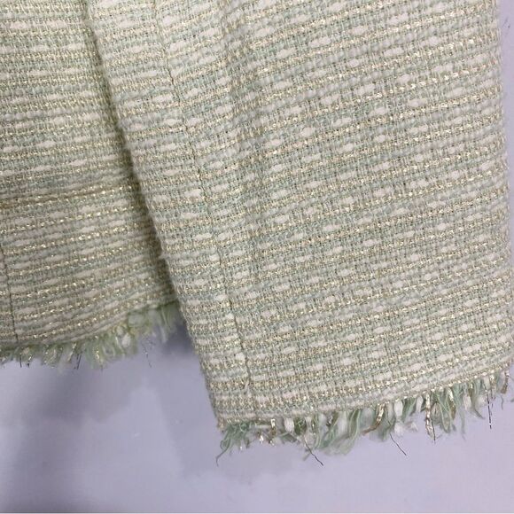 HOUSE of HARLOW 1960 Pistachio Green
Double-Breasted tweed Blazer M - Picture 5 of 13